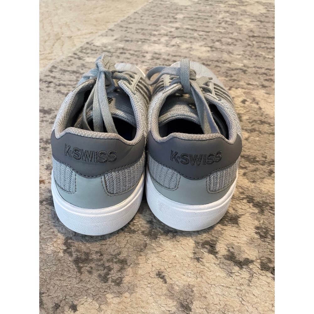 K-Swiss Gray Woven Low Top Sneakers Size 9 Casual Athleisure - Picture 2 of 5